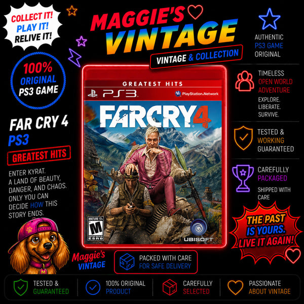 Far Cry 4 PS3 PlayStation 3 GREATEAST HITS RARE! NO MANUAL DISC LIKE NEW