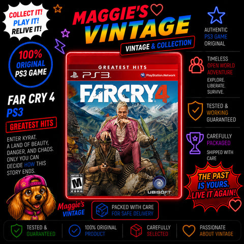 Far Cry 4 PS3 PlayStation 3 GREATEAST HITS RARE! NO MANUAL DISC LIKE NEW