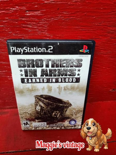 Brothers in Arms: Earned in Blood (Sony PlayStation 2, 2005) *CIB DISC LIKE NEW*