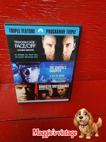 Face Off + General's Daughter + Domestic Disturbance *BILINGUE DISC LIKE NEW*
