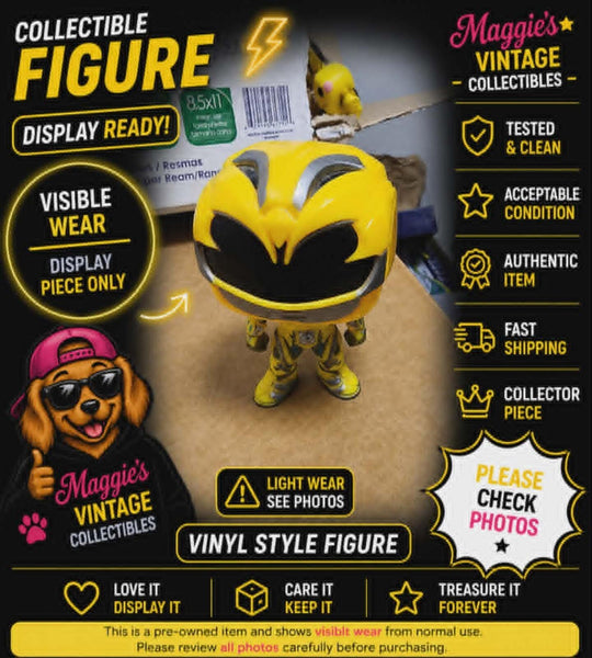 Power Rangers Yellow Ranger Funko Pop! Movies 398 Pop Vinyl Action Figures