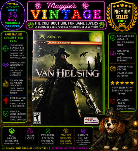 Van Helsing (Microsoft Xbox, 2004) - NO MANUAL DISC LIKE NEW