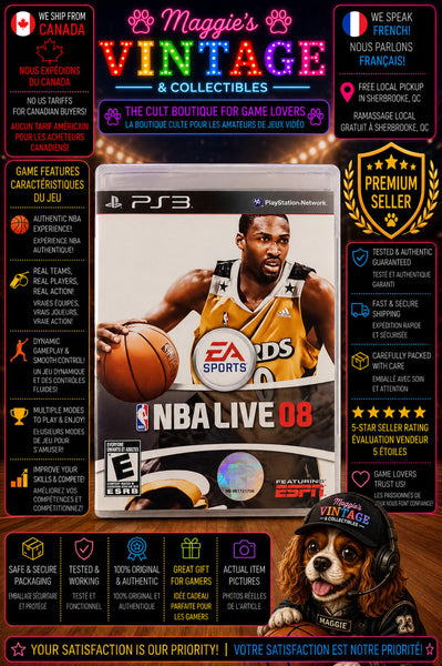 NBA Live 08 Sony PlayStation 3 PS3 Complete CIB DISC LIKE NEW