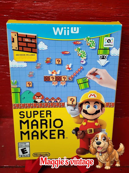 Super Mario Maker Bundle (Wii U, 2015) DISC LIKE NEW