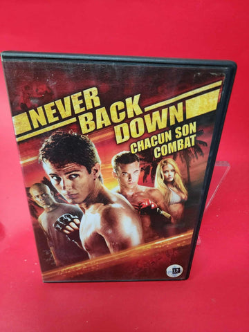 Never Back Down (DVD, 2008)  *BILINGUE LIKE NEW*