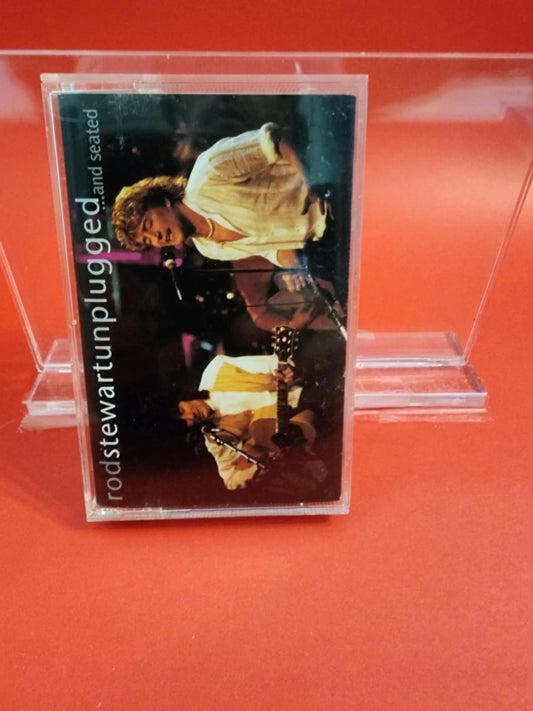 Rod Stewart Unplugged And Seated Cassette Tape 1993 w/ Special Guest Ronnie Wood