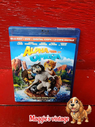 Alpha and Omega (Blu-ray + DVD, 2010) * BILINGUE  DISC LIKE NEW*