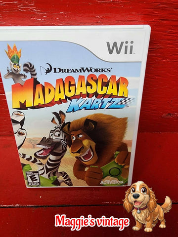 Madagascar Kartz Nintendo Wii CIB Complete *CIB DISC LIKE NEW*