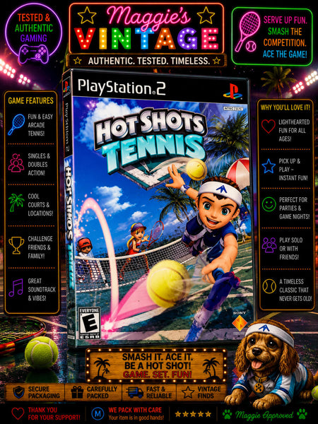 Hot Shots Tennis (Sony PlayStation 2, 2007) PS2 CIB DISC LIKE NEW