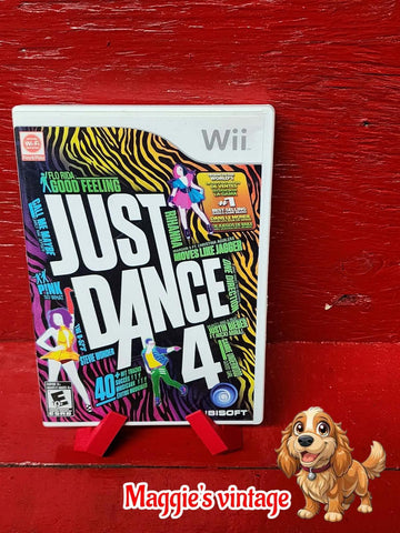 Just Dance 4 (Nintendo Wii, 2012) Complete In Box CIB DISC LIKE NEW*