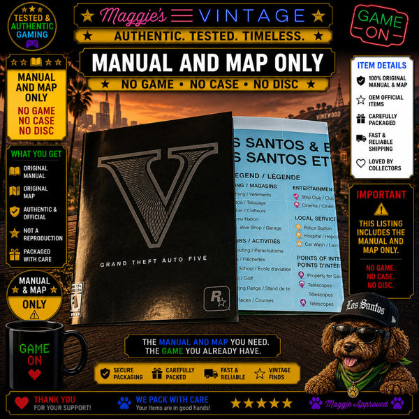 Grand Theft Auto GTA V 5 Premium Online Edition - PS4 MAP + MANUAL ONLY