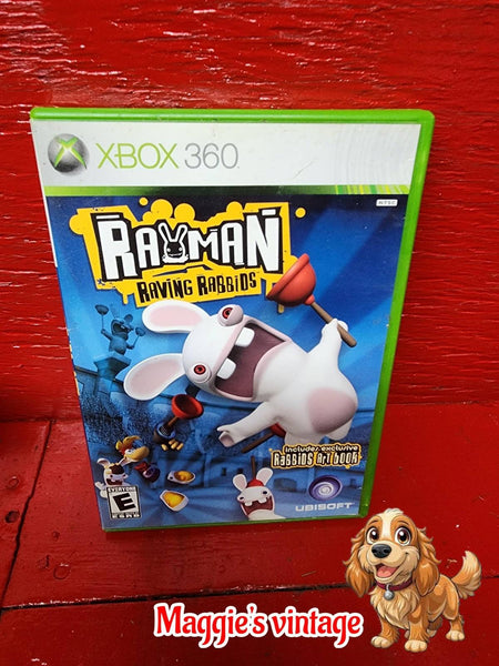 Rayman Raving Rabbids - Microsoft Xbox 360 -*CIB DISC LIKE NEW