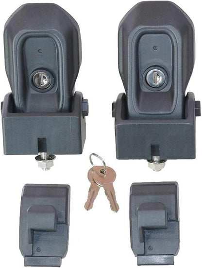 JL Hood Latch with Keys, Original Factory Locking Hood Latches Kit for 2018-2023