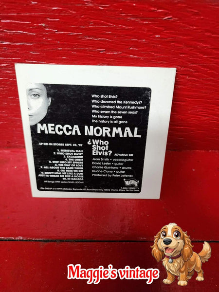 Who Shot Elvis? Mecca Normal promo advance CD 1997 Matador * DISC LIKE NEW*