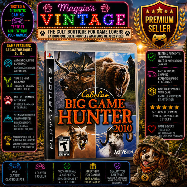 PS3 Playstation Cabela's Big Game Hunter 2010  CIB DISC LIKE NEW