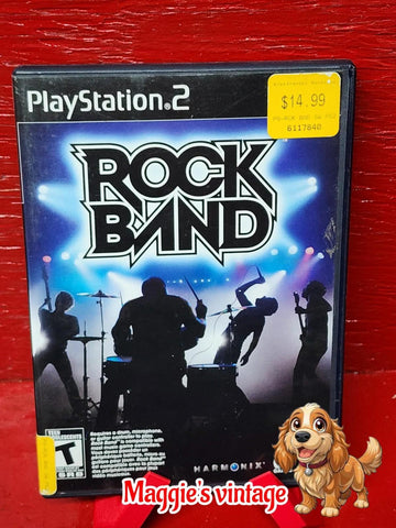 Rock Band - Sony PlayStation 2 PS2 - * CIB DISC LIKE NEW*