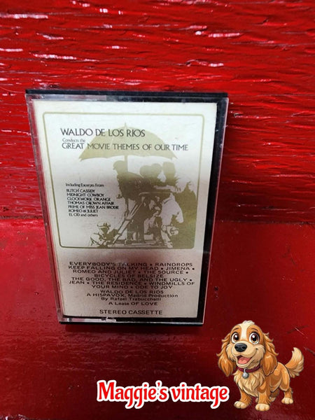 WALDO DE LOS RIOS Great Movie Themes Of Our Time CASSETTE RARE!!!!