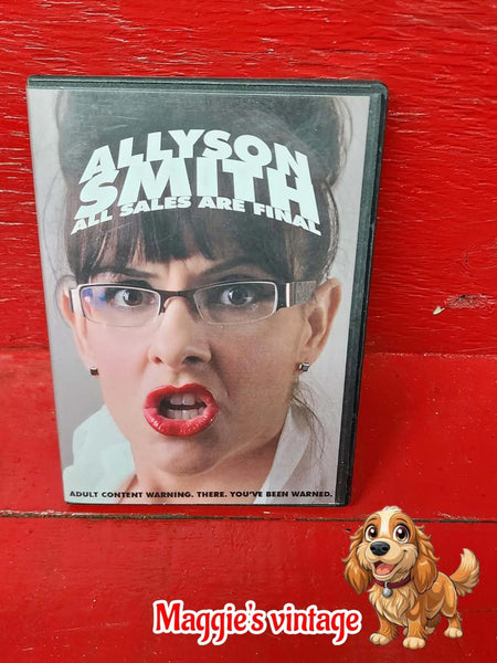 all sales are final allyson smith dvd disc like new!