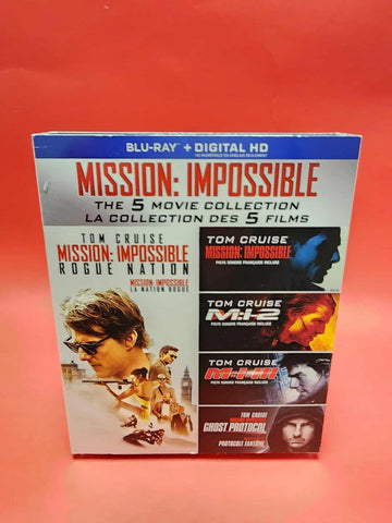 Mission: Impossible The 5 Movie Collection (2015) * BILINGUE LIKE NEW*