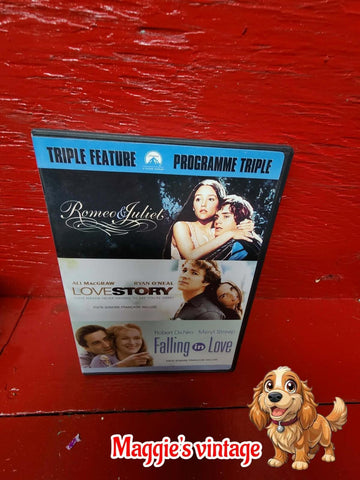 Triple Feature DVD: Romeo & Juliet, Love Story, Falling in Love *BILINGUE