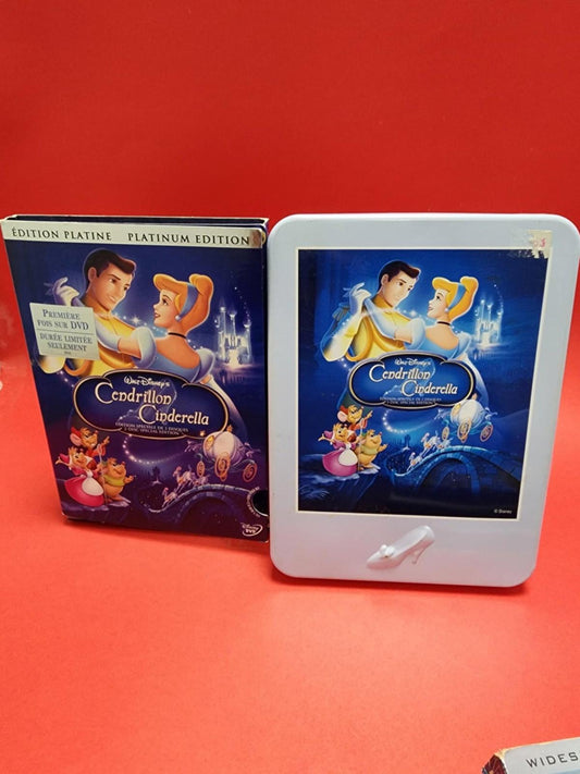 CINDERELLA 2 DISC DISNEY (DVD) hard metal case limited edition!!!