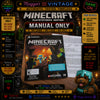 Minecraft - PlayStation 3 PS3 MANUAL/INSERT  ONLY
