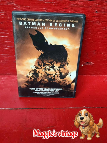 Batman Begins (DVD, 2005, 2-Disc Set, Deluxe Edition) *BILINGUE DISC LIKE NEW*