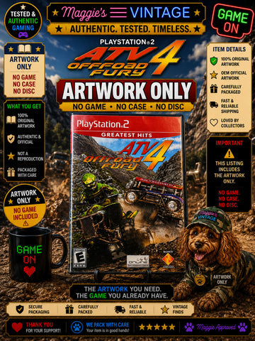 ATV Offroad Fury 4 (Sony Playstation 2, PS2) - ARTWORK ONLY