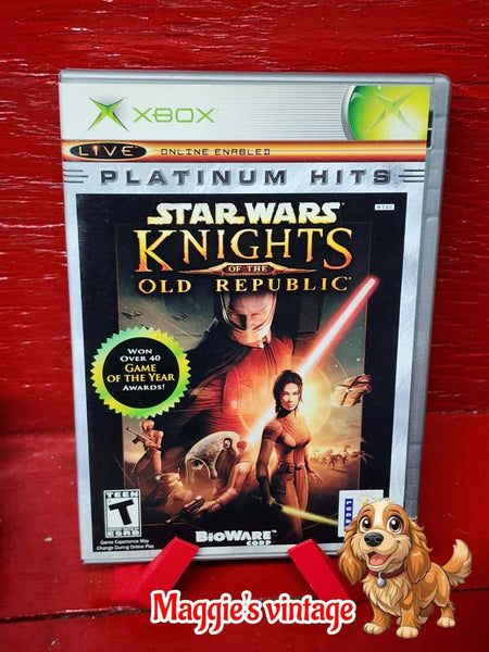 Star Wars Knight of the Old Republic Xbox *CIB DISC LIKE NEW*