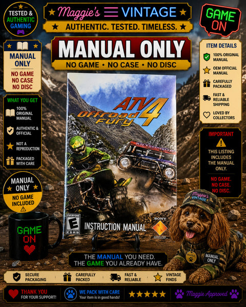 ATV Offroad Fury 4 (Sony Playstation 2, PS2) - MANUAL ONLY