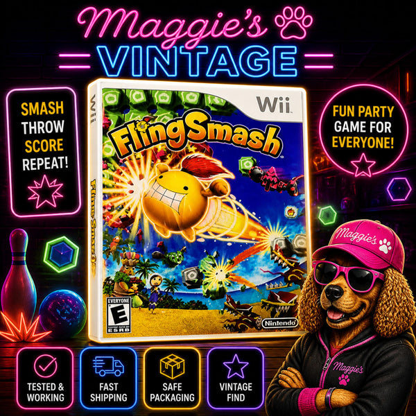 FlingSmash (Nintendo Wii, 2010) Video Game CIB DISC LIKE NEW