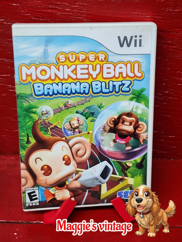 Super Monkey Ball Banana Blitz - Wii Nintendo NO MANUAL DISC LIKE NEW