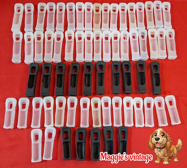 Clear or black Sleeve Nintendo Wii Remote Controller RVL-022 Silicone Grips