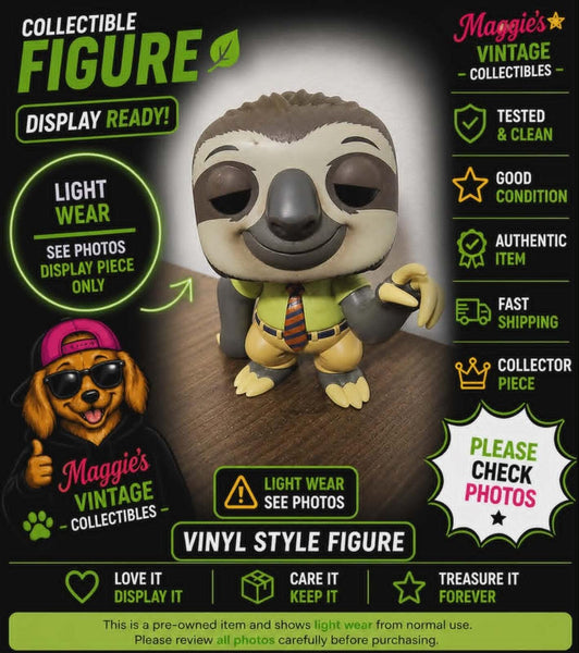 Funko Pop Disney Zootopia  Flash #190  Vinyl Figure Loose Toy - loose