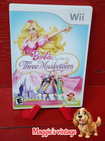 Barbie and the Three Musketeers (Nintendo Wii, 2009) *CIB COMPLETE DISC LIKE NEW