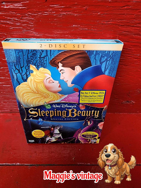 Sleeping beauty DVD SPECIAL EDITION SLIPCOVER *BILINGUE DISC LIKE NEW*