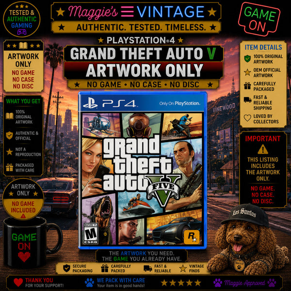 Grand Theft Auto 5 Ps4 Playstation 4 ARTWROK ONLY