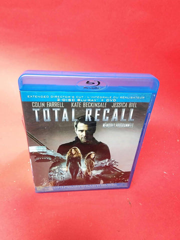 Total Recall (2 Disc Blu-ray/DVD, 2012, Canadian)   *BILINGUE LIKE NEW*