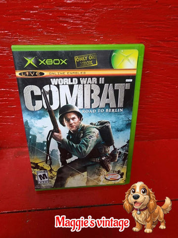World War II Combat: Road to Berlin Microsoft Xbox  * CIB DISC LIKE NEW*