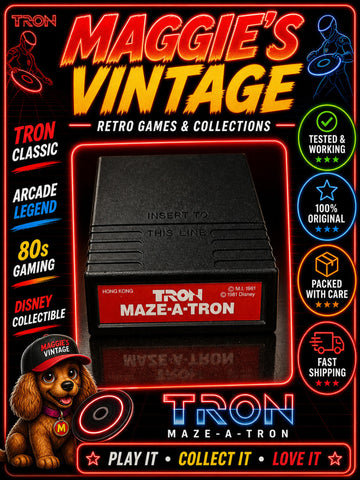 Intellivision Cartridge Tron Maze A Tron TESTED