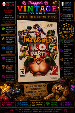 Facebreaker KO Party Wii NO MANUAL DISC LIKE NEW