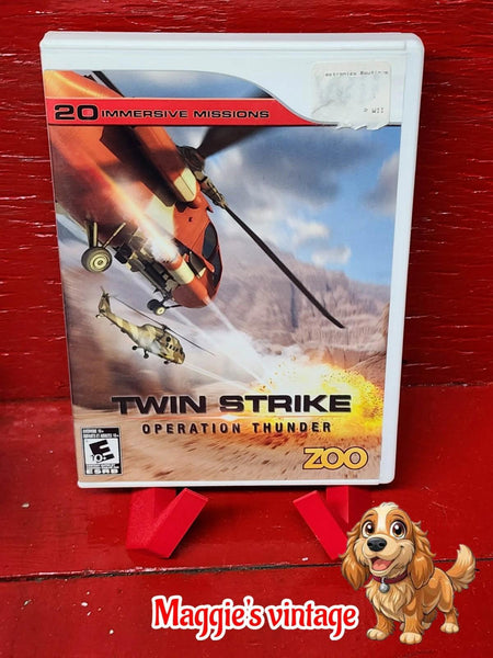 Twin Strike: Operation Thunder (Nintendo Wii, 2008) CIB DISC LIKE NEW