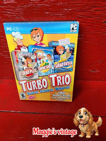 TURBO TRIO - 3 EXCELLENT TIME MANAGEMENT GAMES FOR THE PC. VERY RARE COLLECTION!