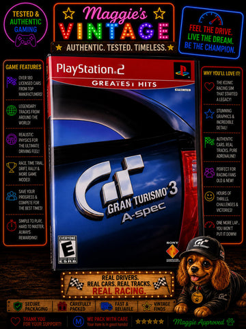 Gran Turismo 3 A-Spec Ps2 CIB DISC LIKE NEW