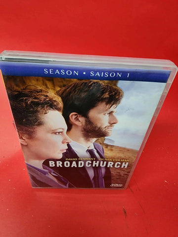 Broadchurch: The Complete First Season (DVD, 2014, 3-Disc Set, DISC LIKE NEW