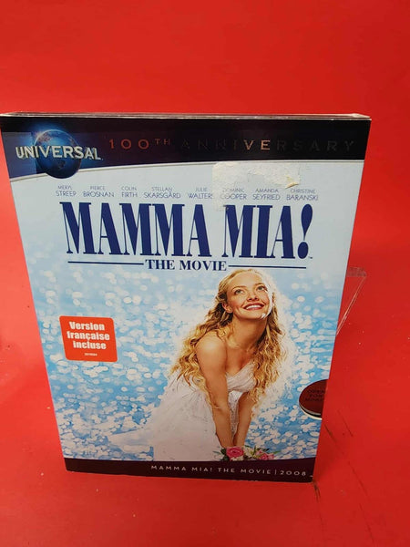 Mamma Mia (DVD, 2012,  100th Anniversary) SLIP COVER  * BILINGUE  DISC LIKE NEW