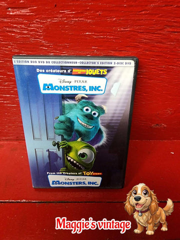 DVD - Monsters Inc. - Disney Pixar * BILINGUE  DISC LIKE NEW*