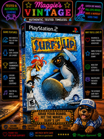 Surf's Up - Sony PlayStation 2 PS2 - CIB DISC LIKE NEW