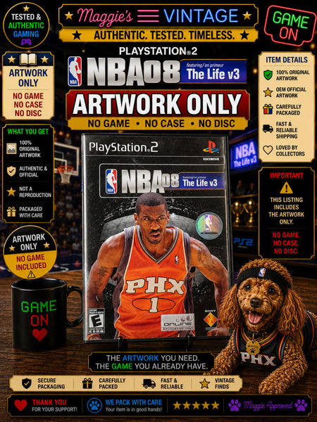 NBA 08 The Life V3 PlayStation 2 PS2 ARTWORK ONLY