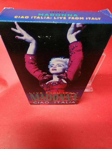 Madonna Live From Italy Ciao Italia  VHS tape & sleeve 1988 great condition